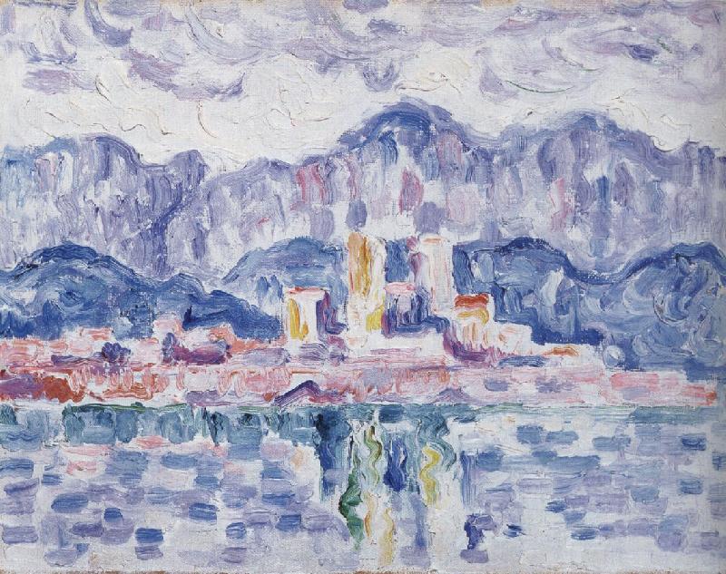 Paul Signac gray weather oil painting picture
